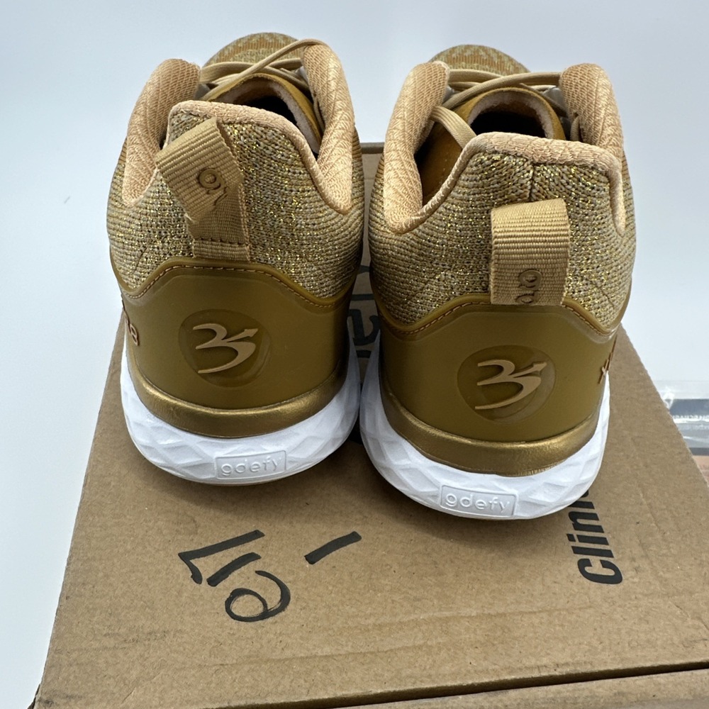 gdefy XLR8 RUN Women's 10.5‎ Gravity Defyer Running Shoes TB9034FGO Gold New - Picture 5 of 6